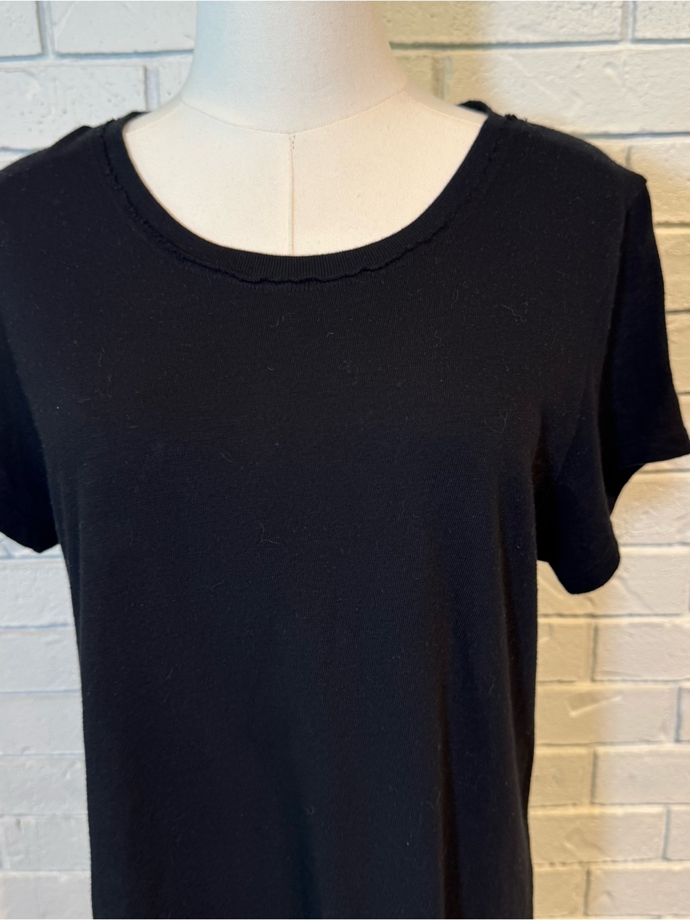 PerfectWhiteTee Black T Shirt Dress Womens S - Picture 3 of 6